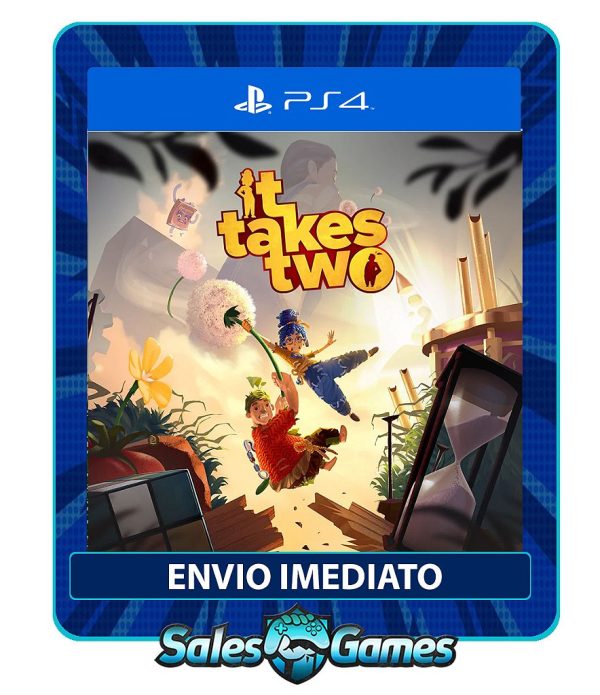 It Takes Two - PS4 - Edição Padrão - Primária - Mídia Digital.