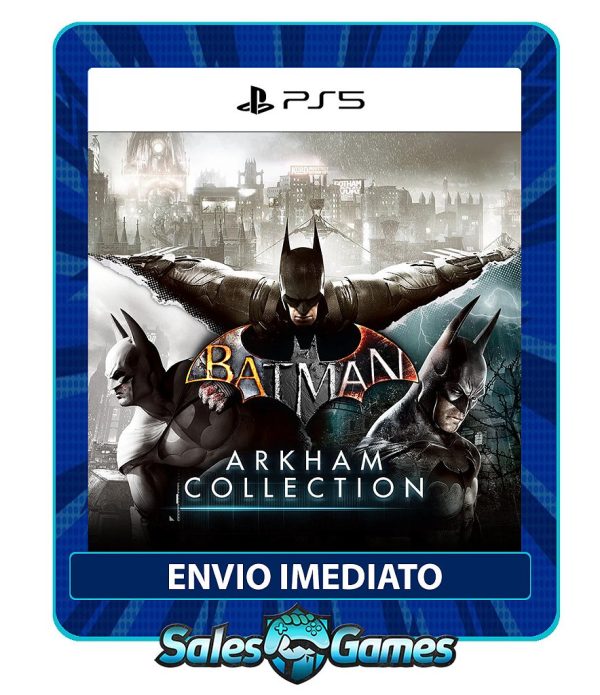 Batman: Arkham Collection - PS5 - Edição Padrão - Primária - Mídia Digital.