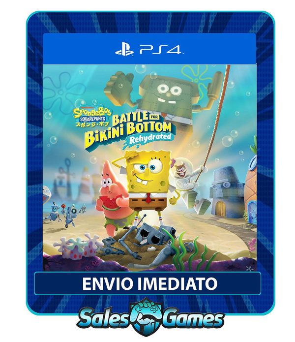 Bob Esponja Calça Quadrada - PS4 - Edição Padrão - Primária - Mídia Digital.