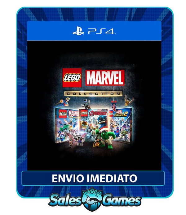 Coleção Lego Marvel - PS4 - Edição Padrão - Primária - Mídia Digital.