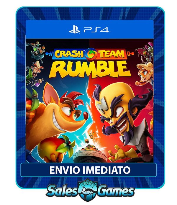 Crash Team Rumble - PS4 - Edição Padrão - Primária - Mídia Digital