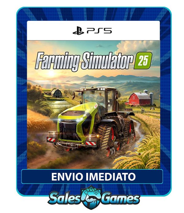 Farming Simulator 25 - PS5 - Edição Padrão - Primária - Mídia Digital.