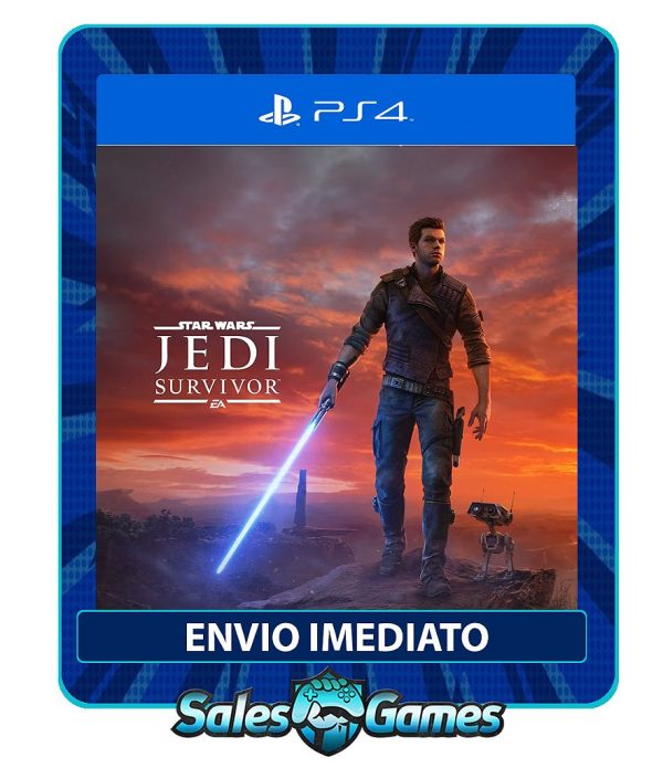 STAR WARS Jedi: Survivor - PS4 - Edição Padrão - Primária - Mídia Digital.