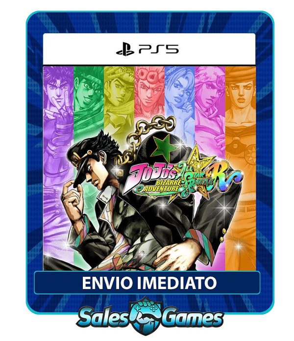 JoJo's Bizarre Adventure: All-Star Battle R - PS5 - Edição Padrão - Primária - Mídia Digital