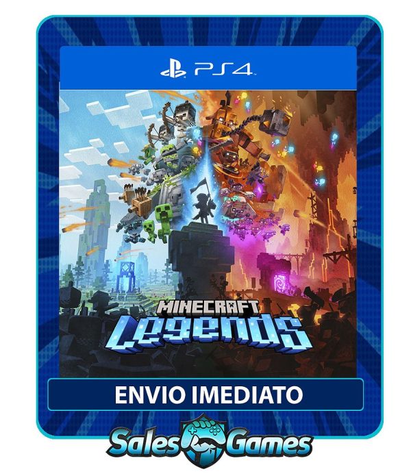 Minecraft Legends - PS4 - Edição Padrão - Primária - Mídia Digital