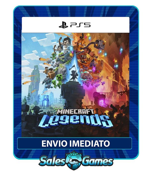 Minecraft Legends - PS5 - Edição Padrão - Primária - Mídia Digital