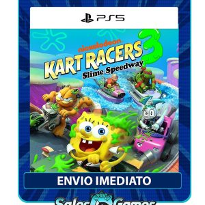 Nickelodeon Kart Racers 3: Slime Speedway - PS5 - Edição Padrão - Primária - Mídia Digital