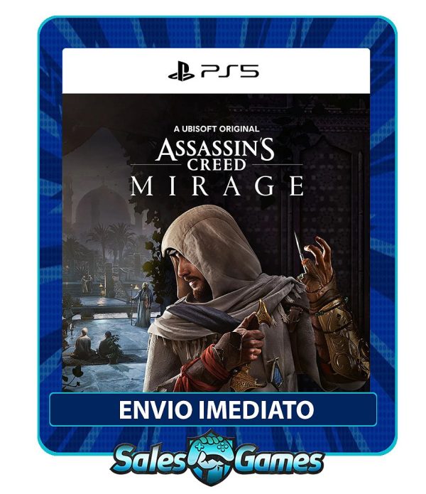 Assassin's Creed Mirage - PS5 - Edição Padrão - Primária - Mídia Digital.