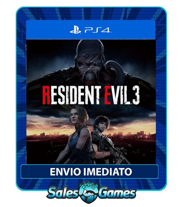 RESIDENT EVIL 3 - PS4 - Edição Padrão - Primária - Mídia Digital.