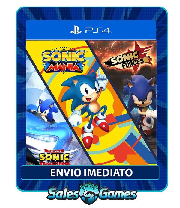 SONIC pacote defenitivo - PS4 - Edição Padrão - Primária - Mídia Digital