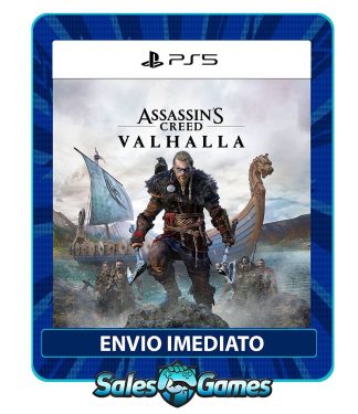 Assassins Creed Valhalla - PS5 - Edição Padrão - Primária - Mídia Digital.