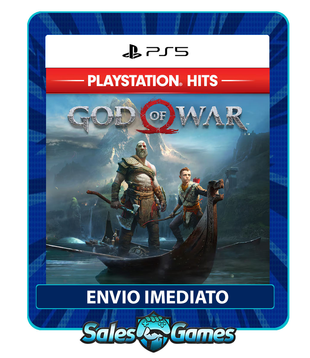 God of war - PS5 - Edição Padrão - Primária - Mídia Digital.