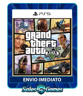 Grand Theft Auto V ( GTA ) - PS5 - Edição Padrão - Primária - Mídia Digital.