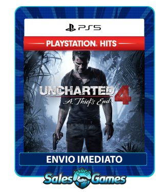UNCHARTED 4: A Thief’s End- PS5 - Edição Padrão - Primária - Mídia Digital.