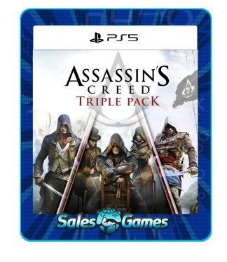 Assassin's Creed Triple Pack - PS5 - Edição Padrão - Primária - Mídia Digital.
