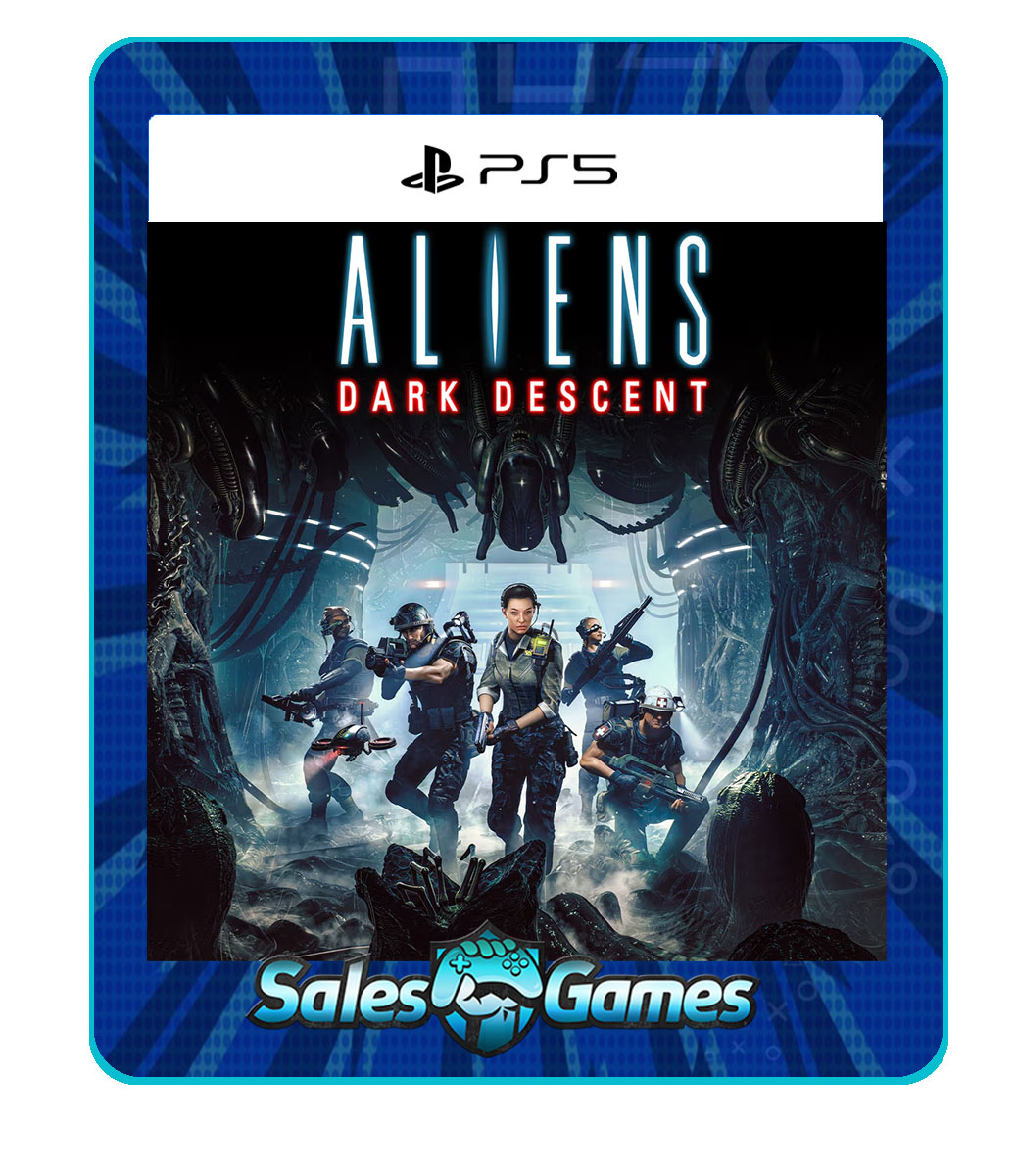 Aliens: Dark Descent - PS5 - Edição Padrão - Primária - Mídia Digital.
