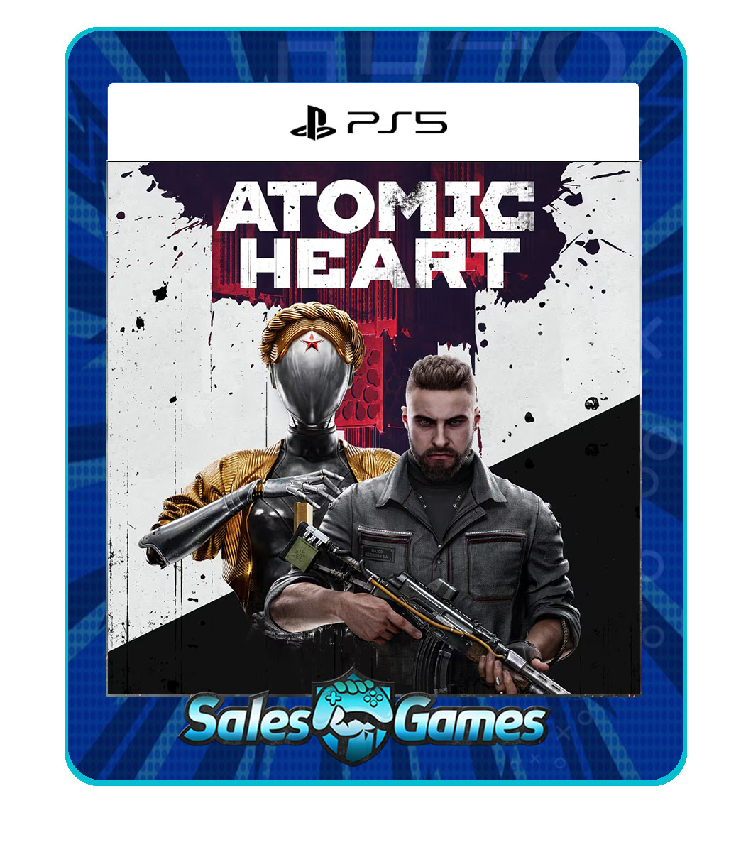 Atomic Heart - PS5 - Edição Padrão - Primária - Mídia Digital.