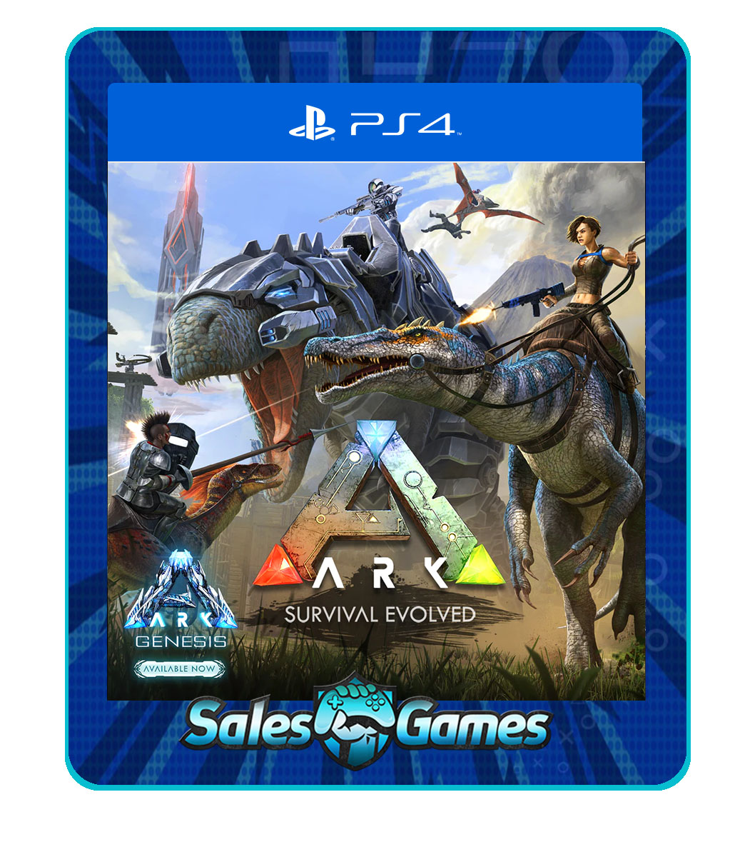 ARK: Survival Evolved - PS4 - Edição Padrão - Primária - Mídia Digital.