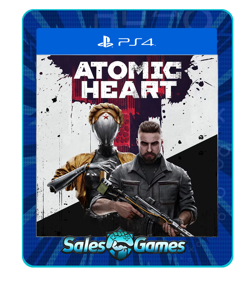 Atomic Heart - PS4 - Edição Padrão - Primária - Mídia Digital.
