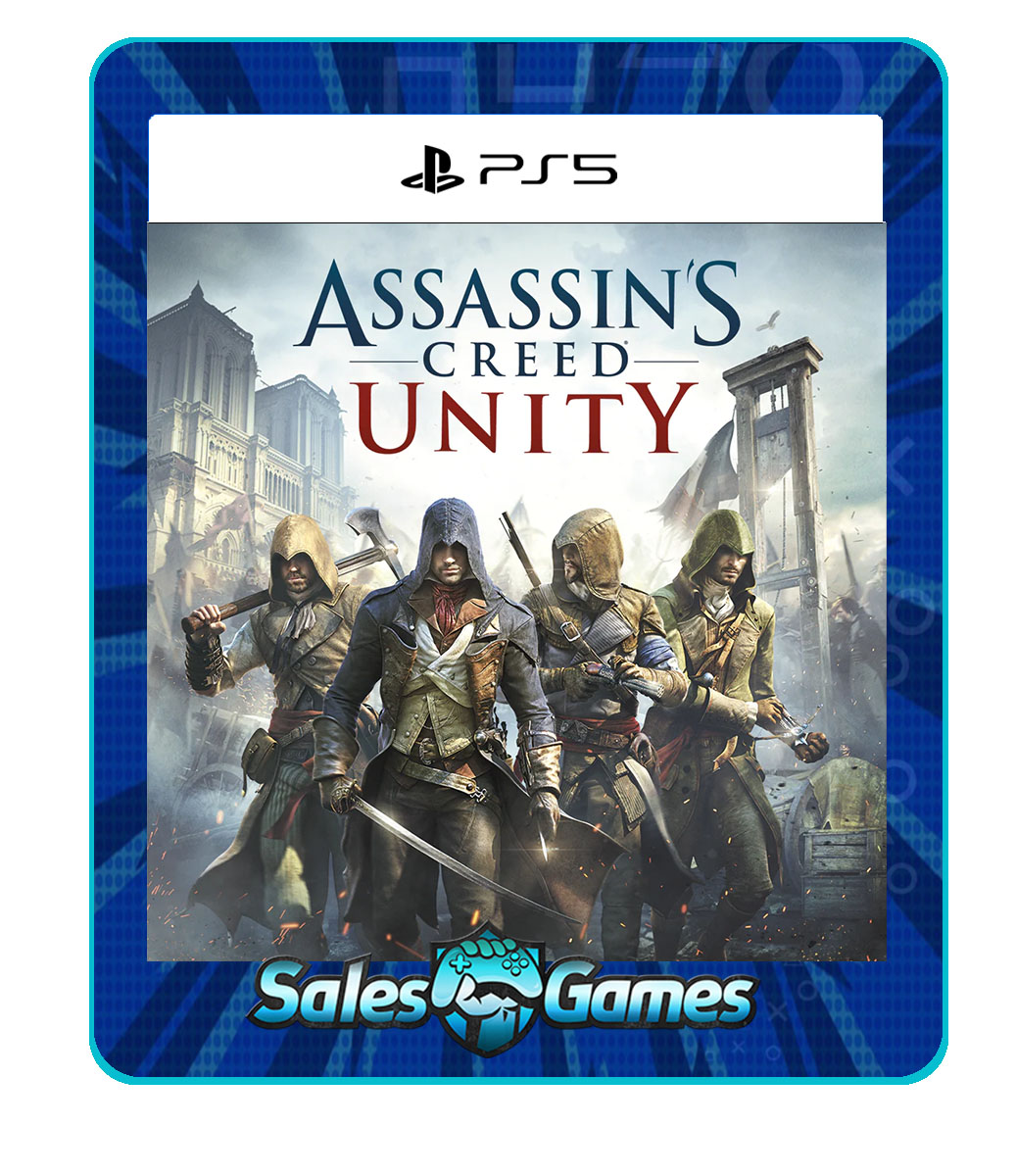 Assassin’s Creed Unity - PS5 - Edição Padrão - Primária - Mídia Digital.
